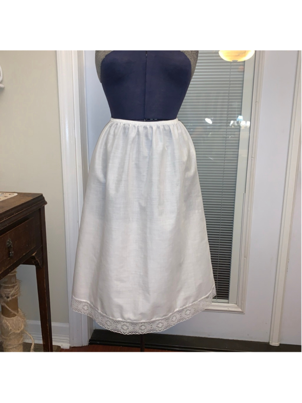 Women's Wonder Maid White Fine Lingerie Slip M